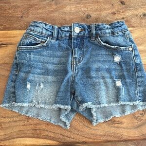 Art Class | Girl’s 10/12 | Blue Ripped Distressed Raw Hem Denim Shorts
